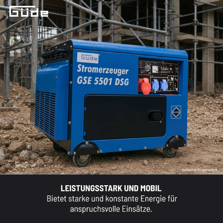 Güde Stromerzeuger Diesel GSE 5501 DSG 5000 Watt Silent